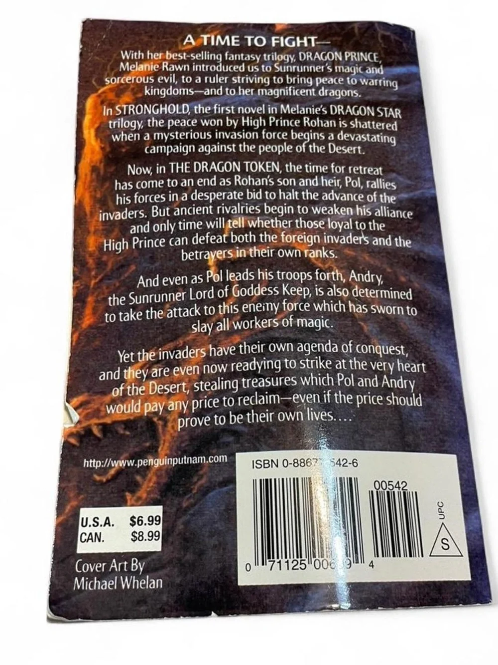 The Dragon Token Melanie Rawn Paperback Fantasy Novel Fiction Dragon Star Book 2
